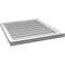Ekena Millwork Vertical Surface Mount PVC Gable Vent: Functional, w/ 2"W x 2"P Brickmould Sill Frame, 28"W x 32"H GVPVE28X3203SF - alternate 2